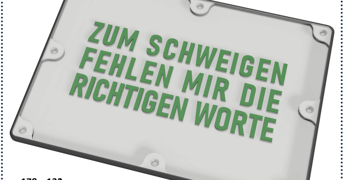 Lustige Sprüche für Büro und Freunde Zum Schweigen by vmLOGIC