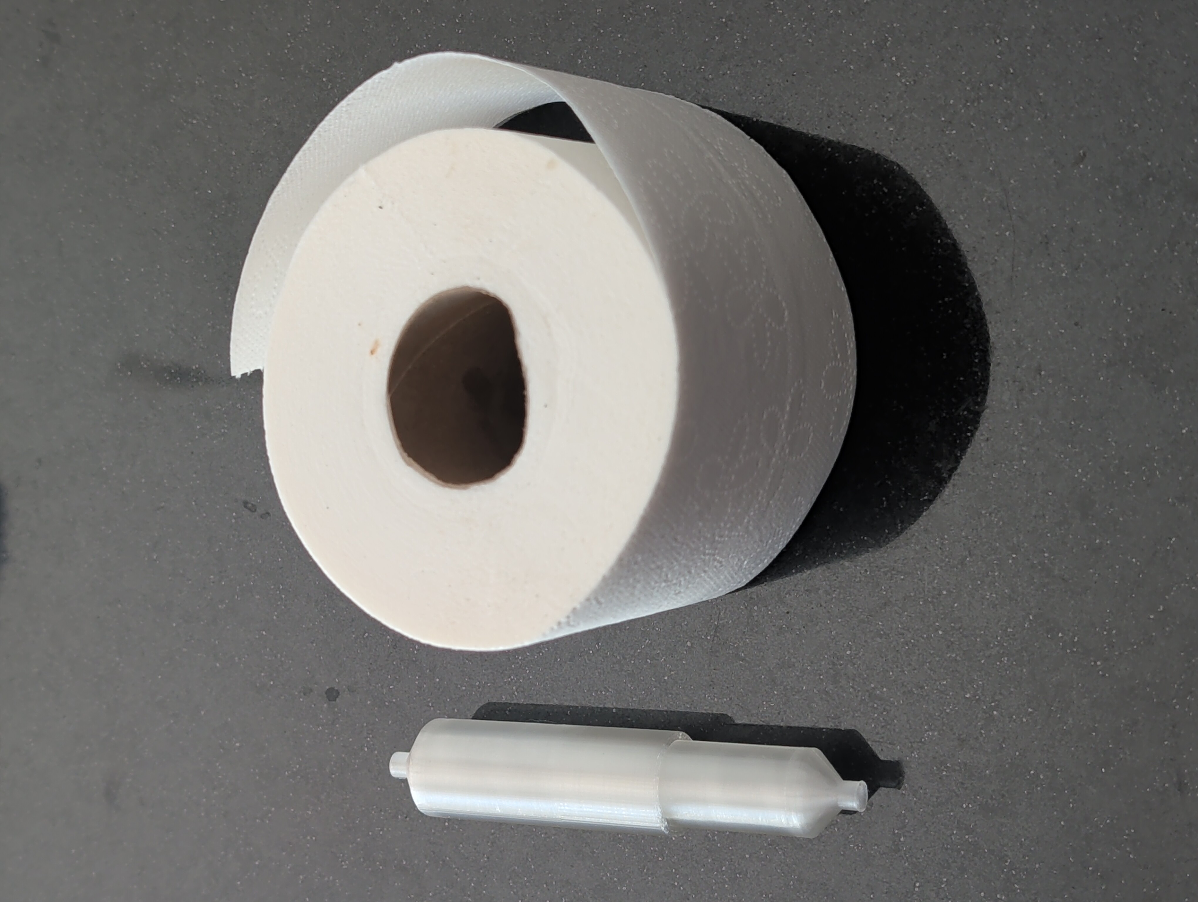 Toilet Paper Spring-loaded spindle (Print in place)