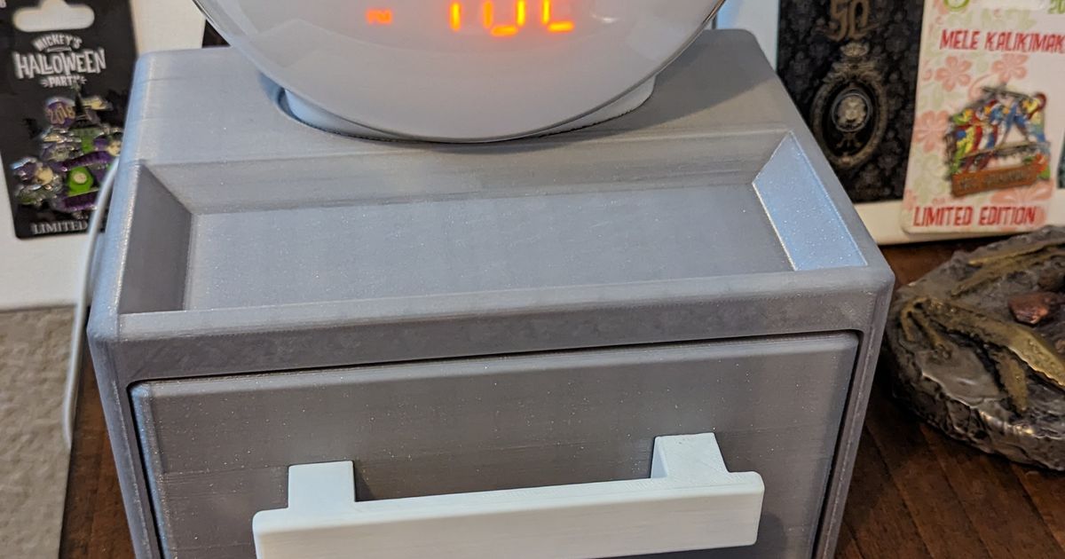 Bedside alarm clock stand and drawer by EDGeProjects Download free