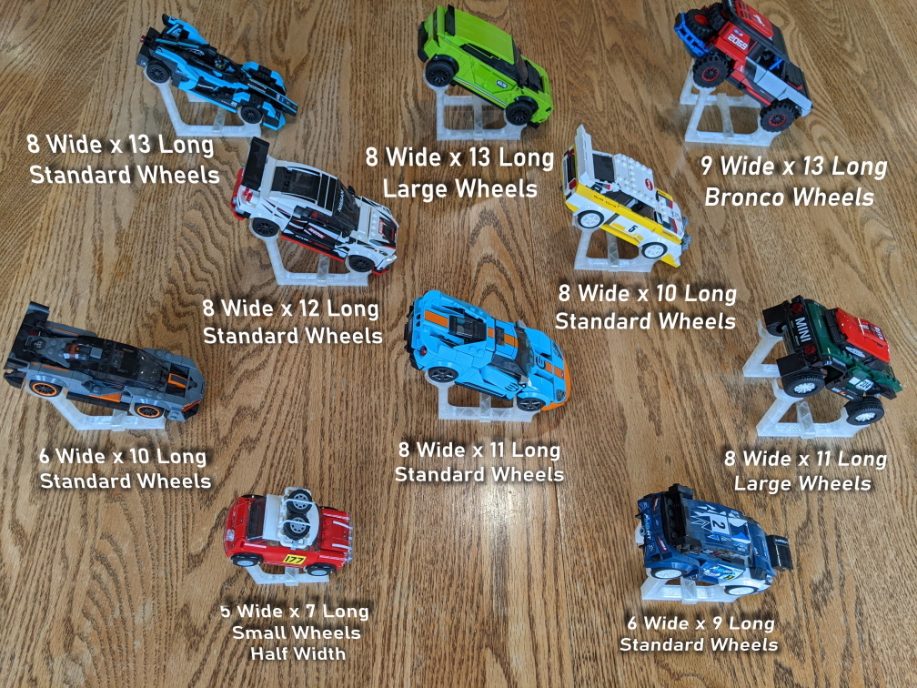 LEGO Speed Champions Display Stands 16 Sizes by AHoopyFrood Download free STL model Printables