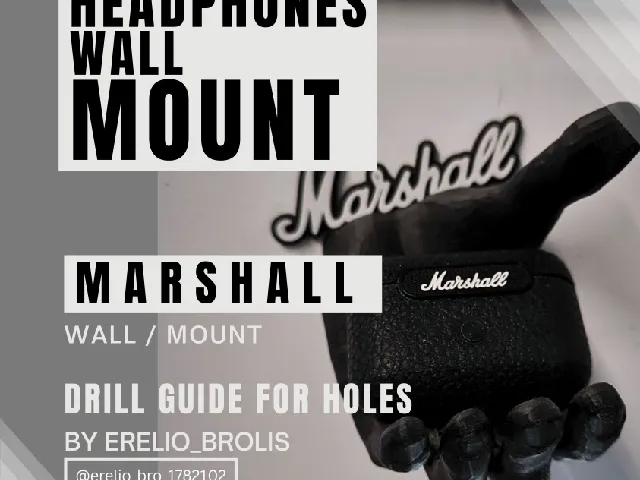 Headphones wall mount (Marshall) / helping hand V01