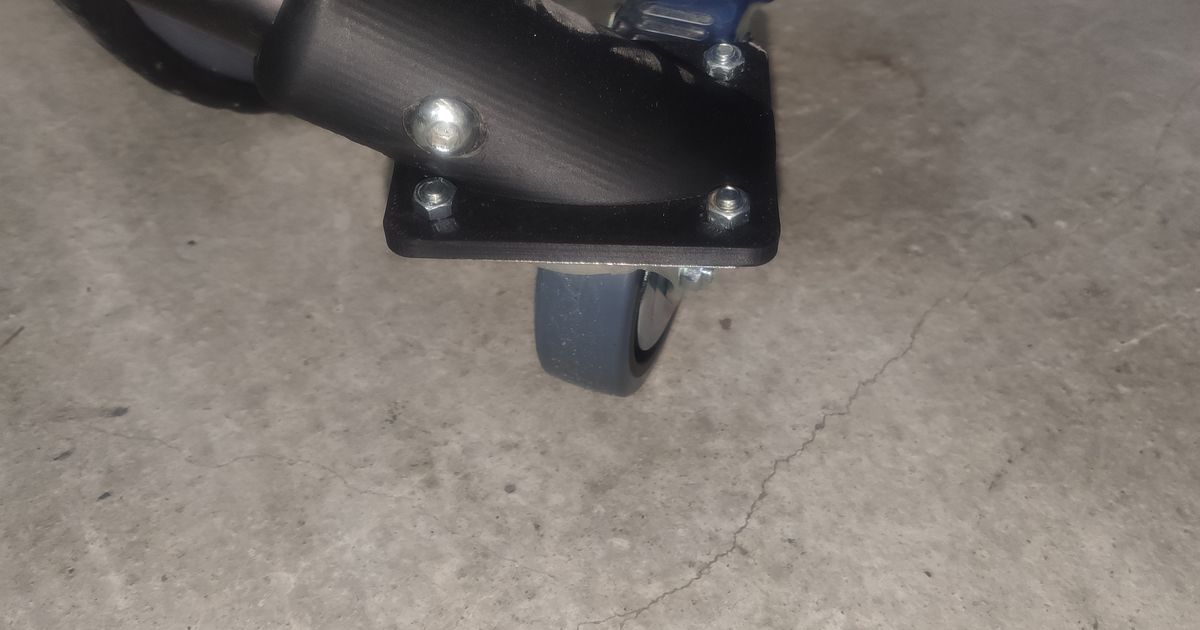 Crivit bike workstand caster wheels (Lidl) by kjprintcrafters Download free STL model