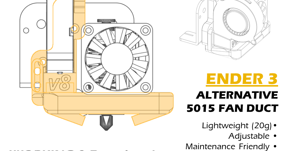 ender 3 s1 5015 fan upgrade