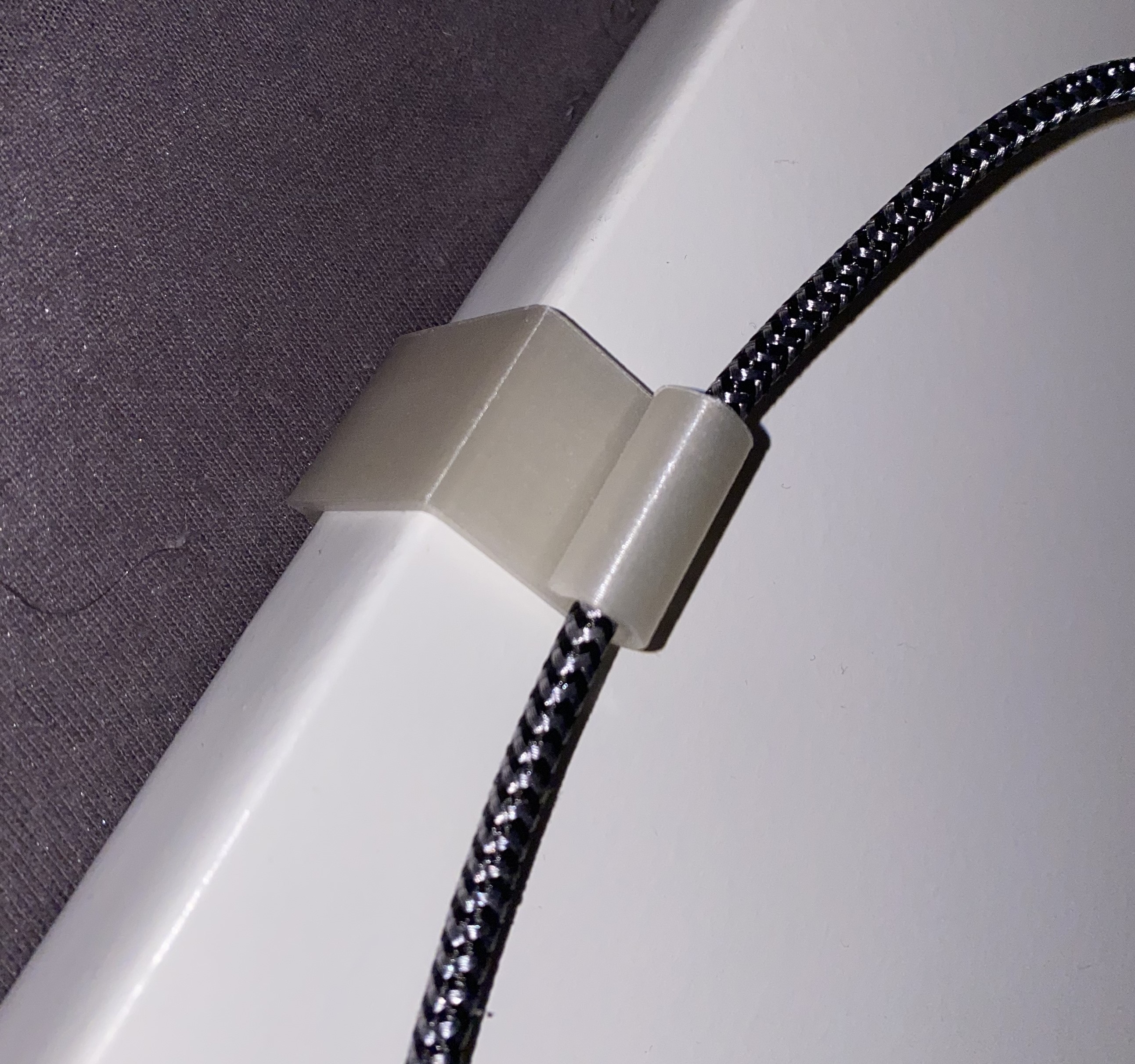 Cable Clip for Bedframe