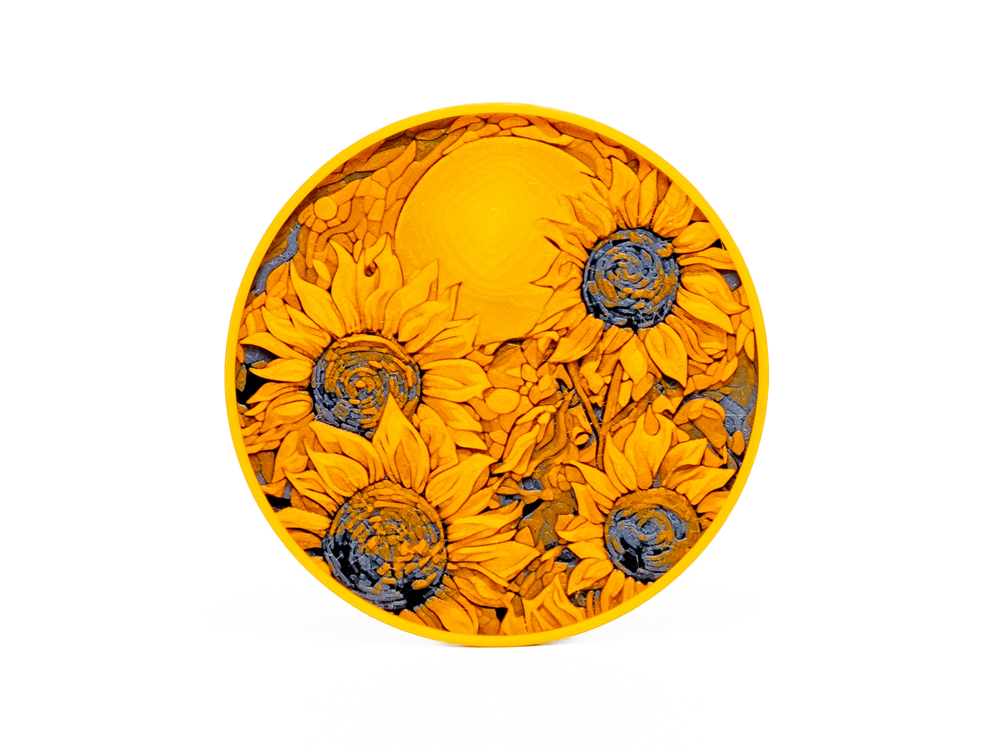 Miniatura 4 do modelo 3D Sunflower Coaster