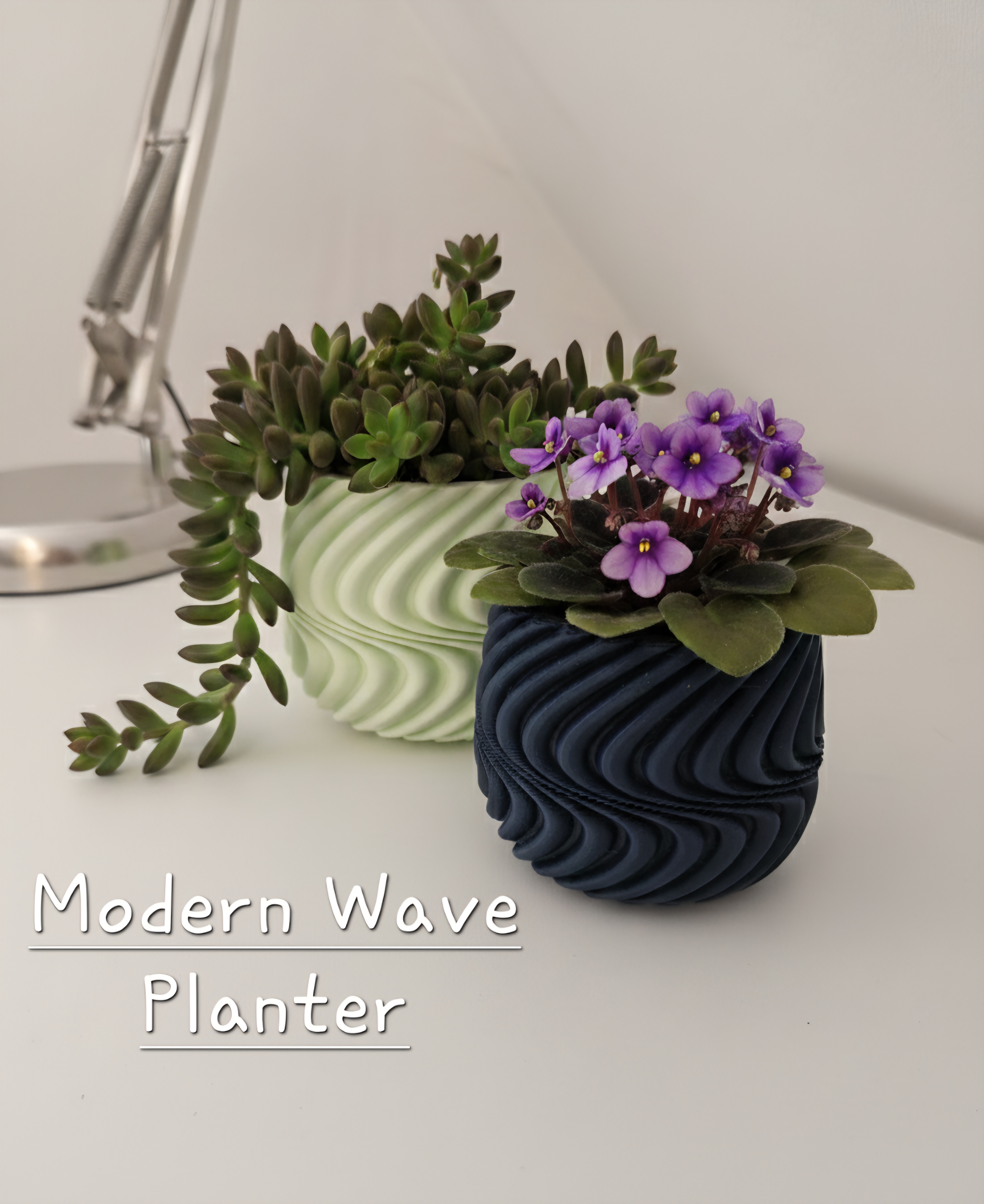 Modern Wave Planter