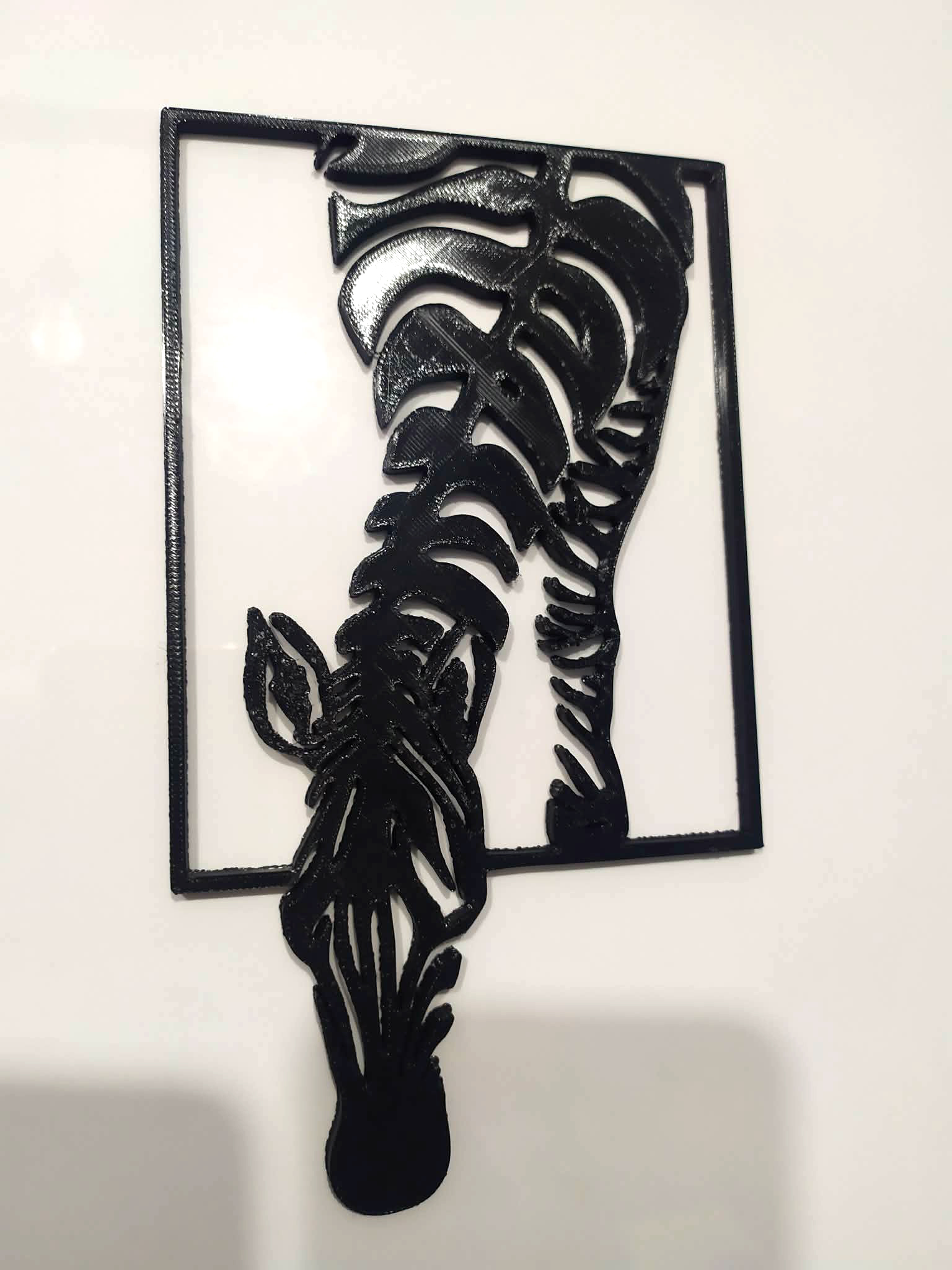 Zebra. Wall panel 3D model