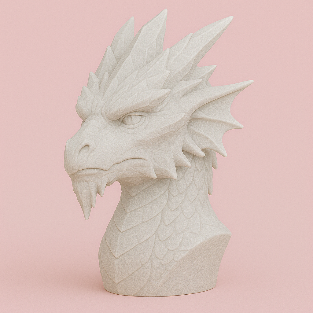Ice Dragon Head — Free .3mf 3D Printable