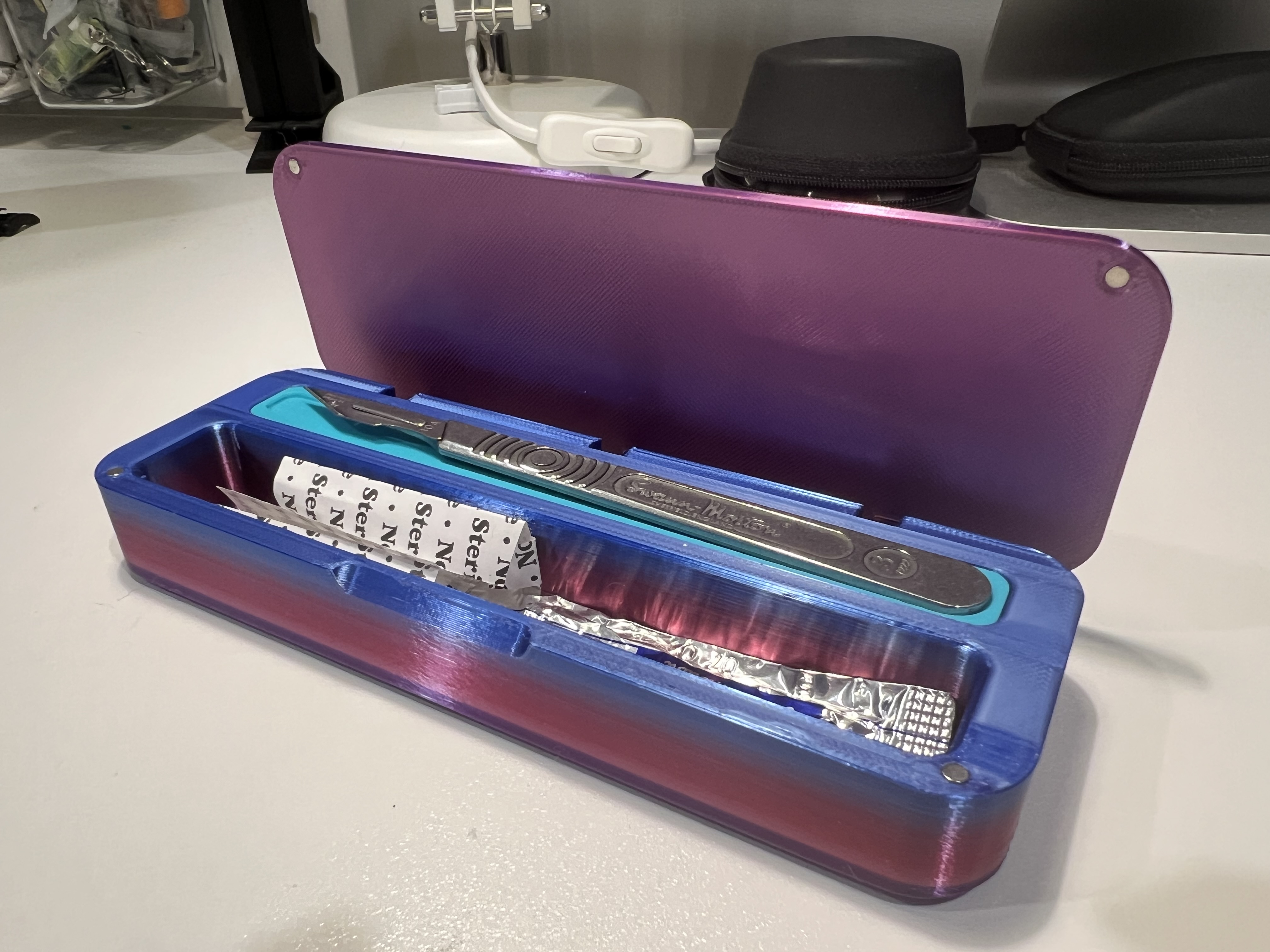 Lifting-platform Scalpel Box Case 3D model
