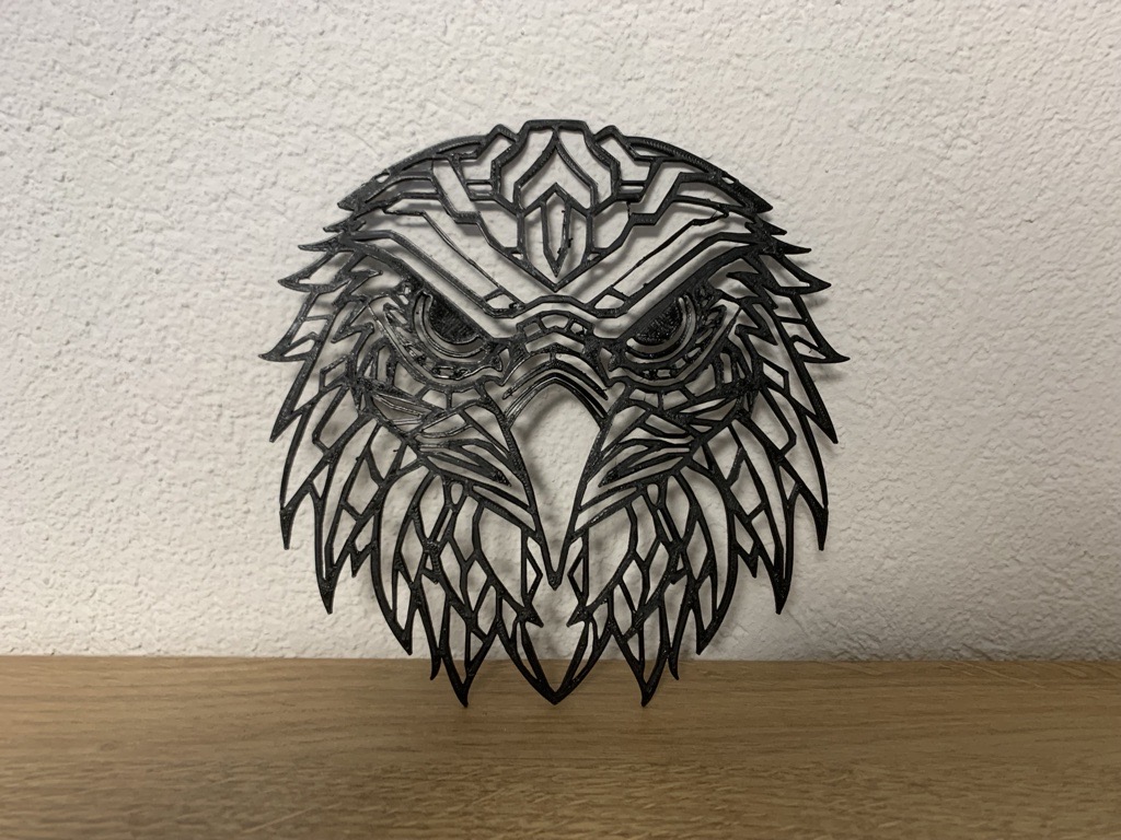 Eagle head / Adlerkopf geometrical wallart