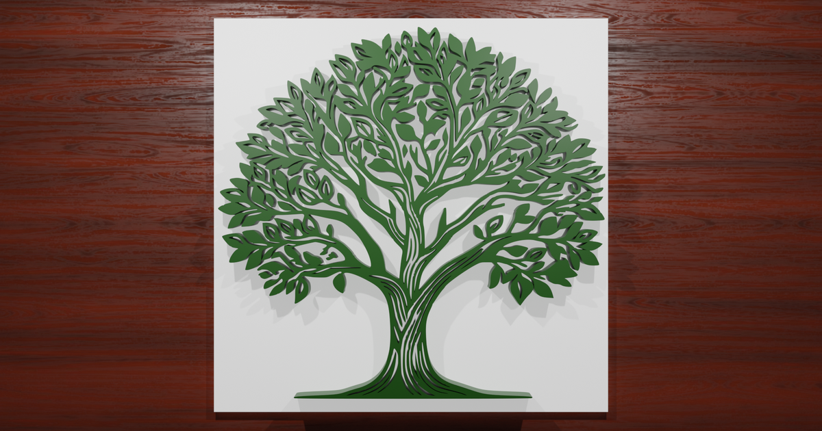 WALL DECORATION TREE by LePingouin Download free STL model