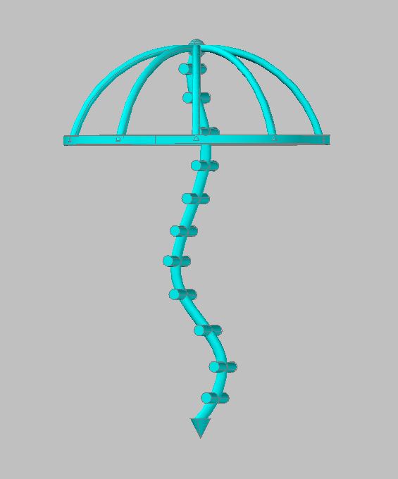 Indoor Vine Plant Umbrella Supporter