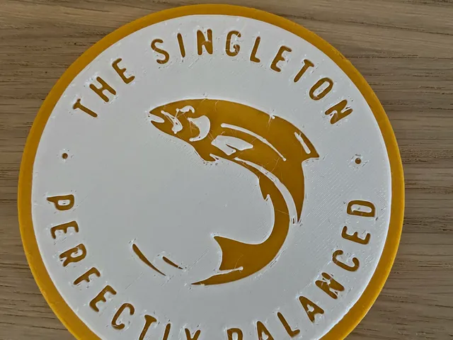 Untersetzer mit Singleton Logo - Coaster with Singleton Logo