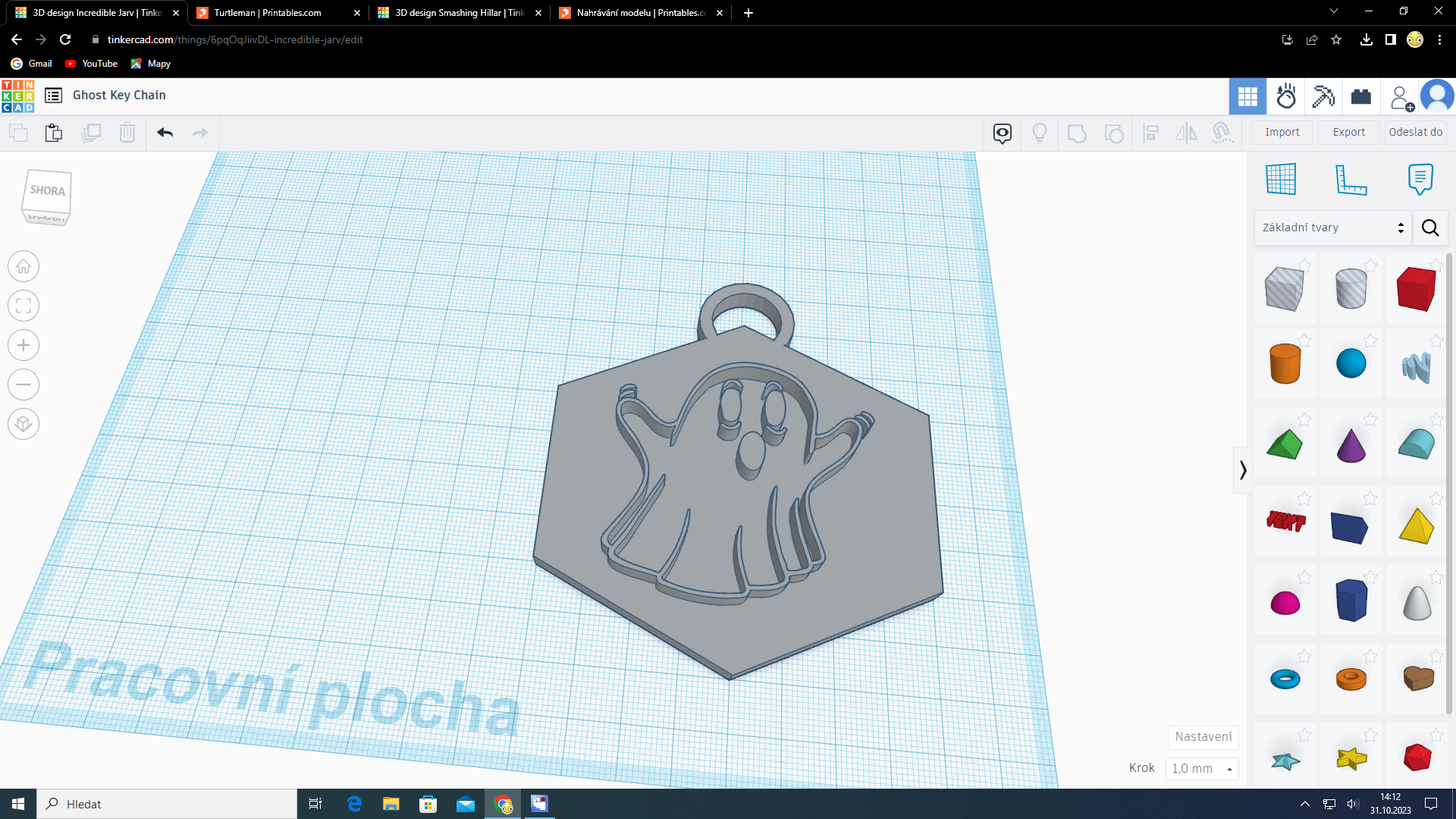 Ghost Key Chain