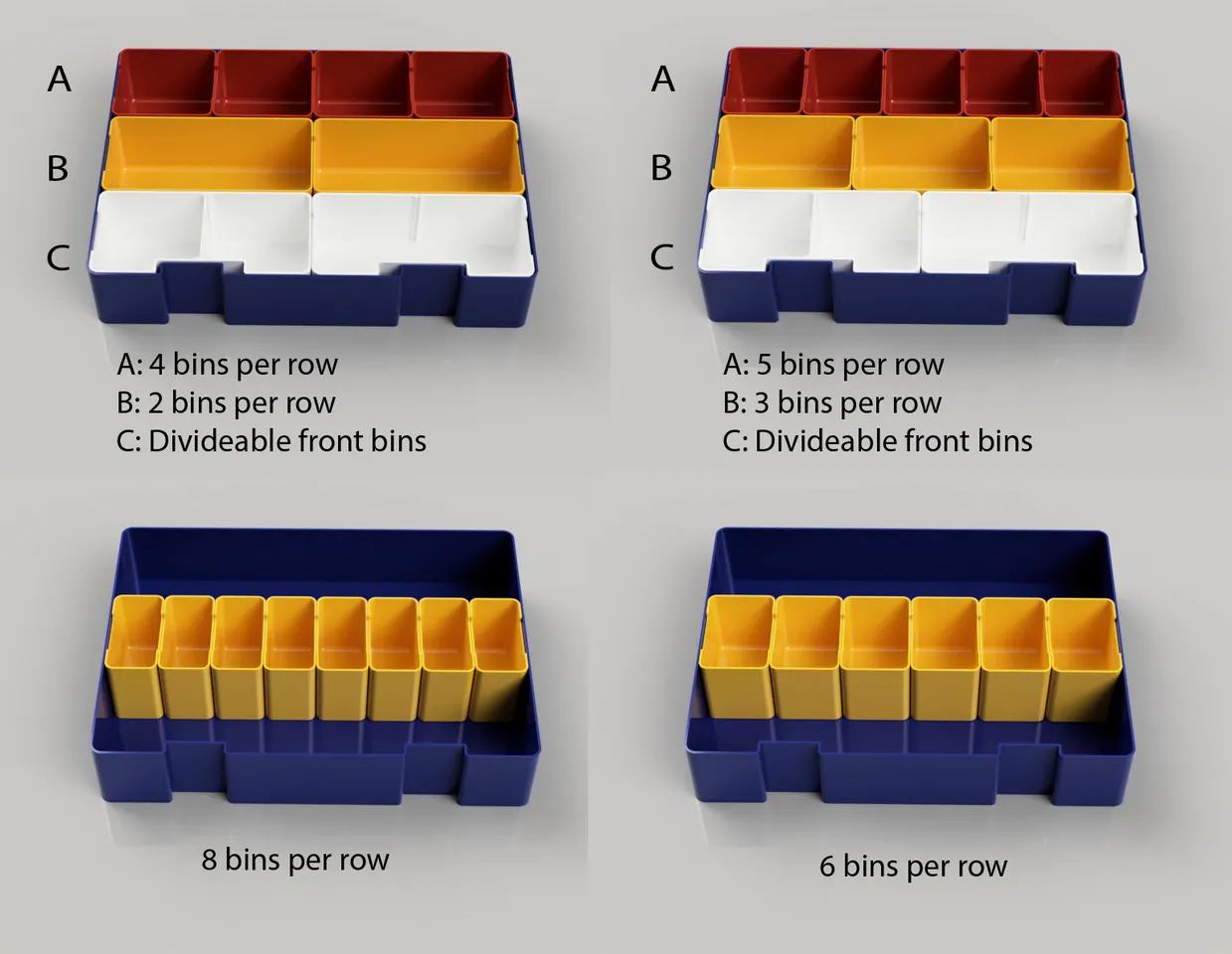 Organizer bins for Vex storage boxes by David W Download free