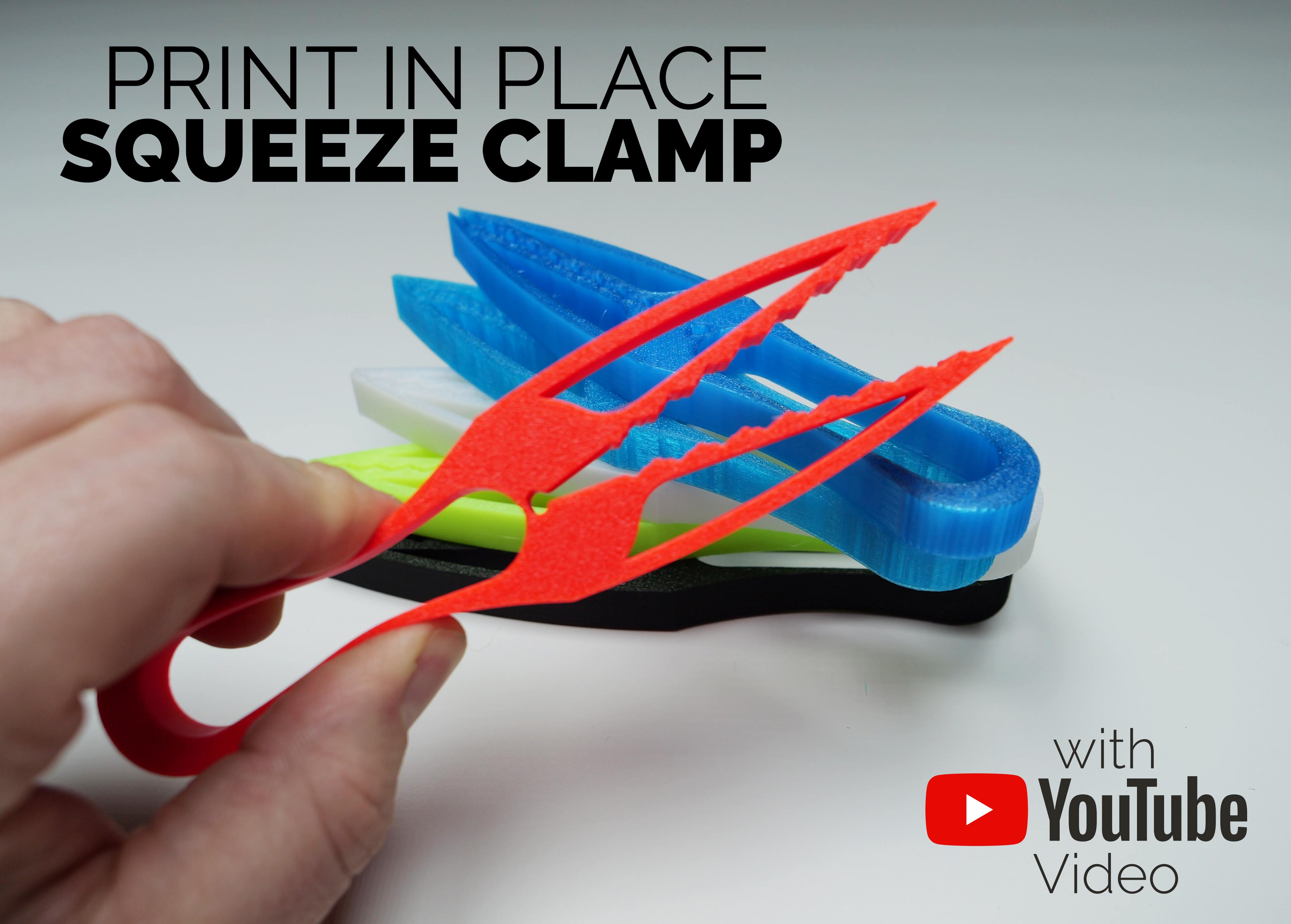 Print In Place Squeeze Clamp