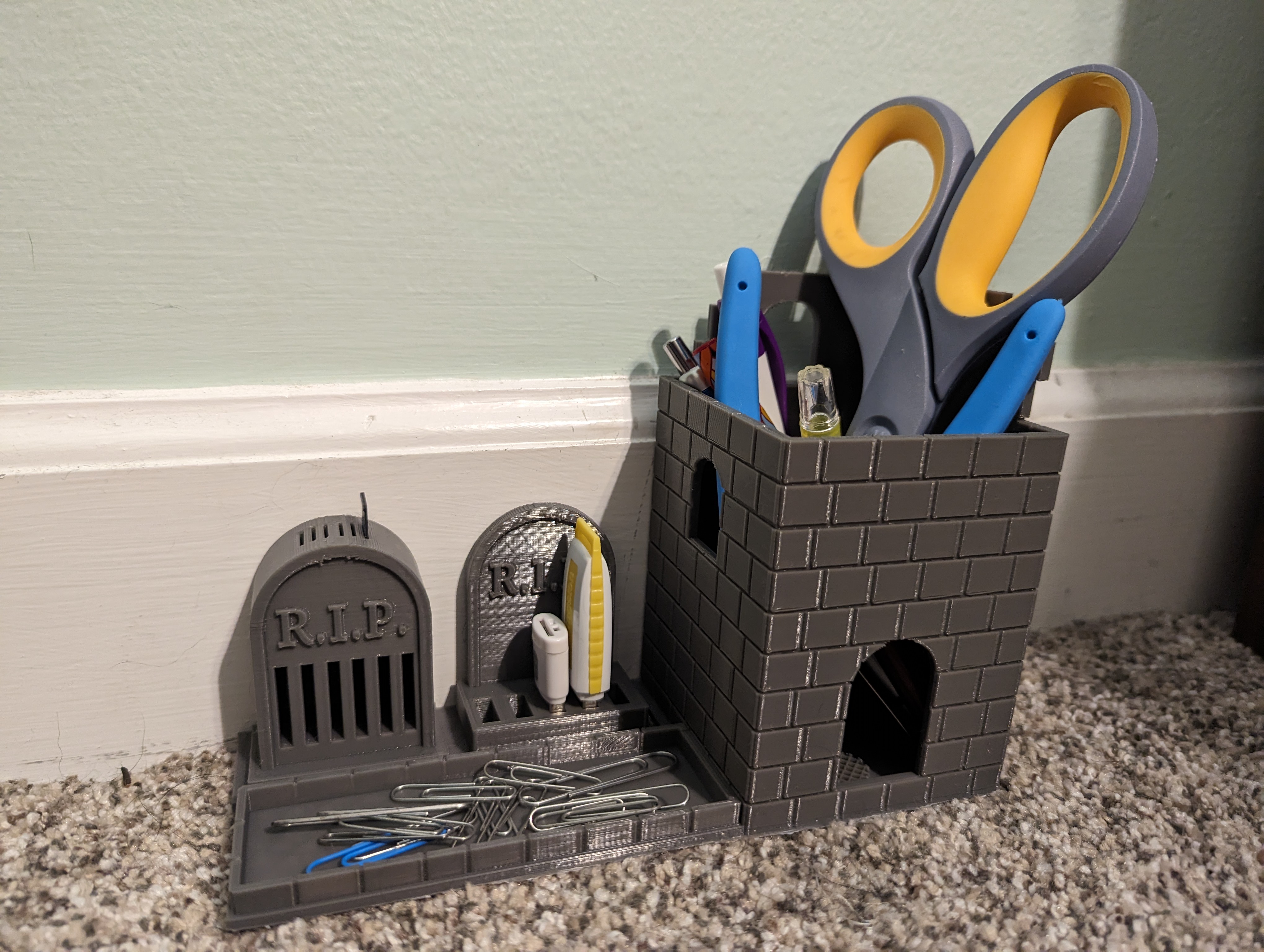 Graveyard Desk Organizer