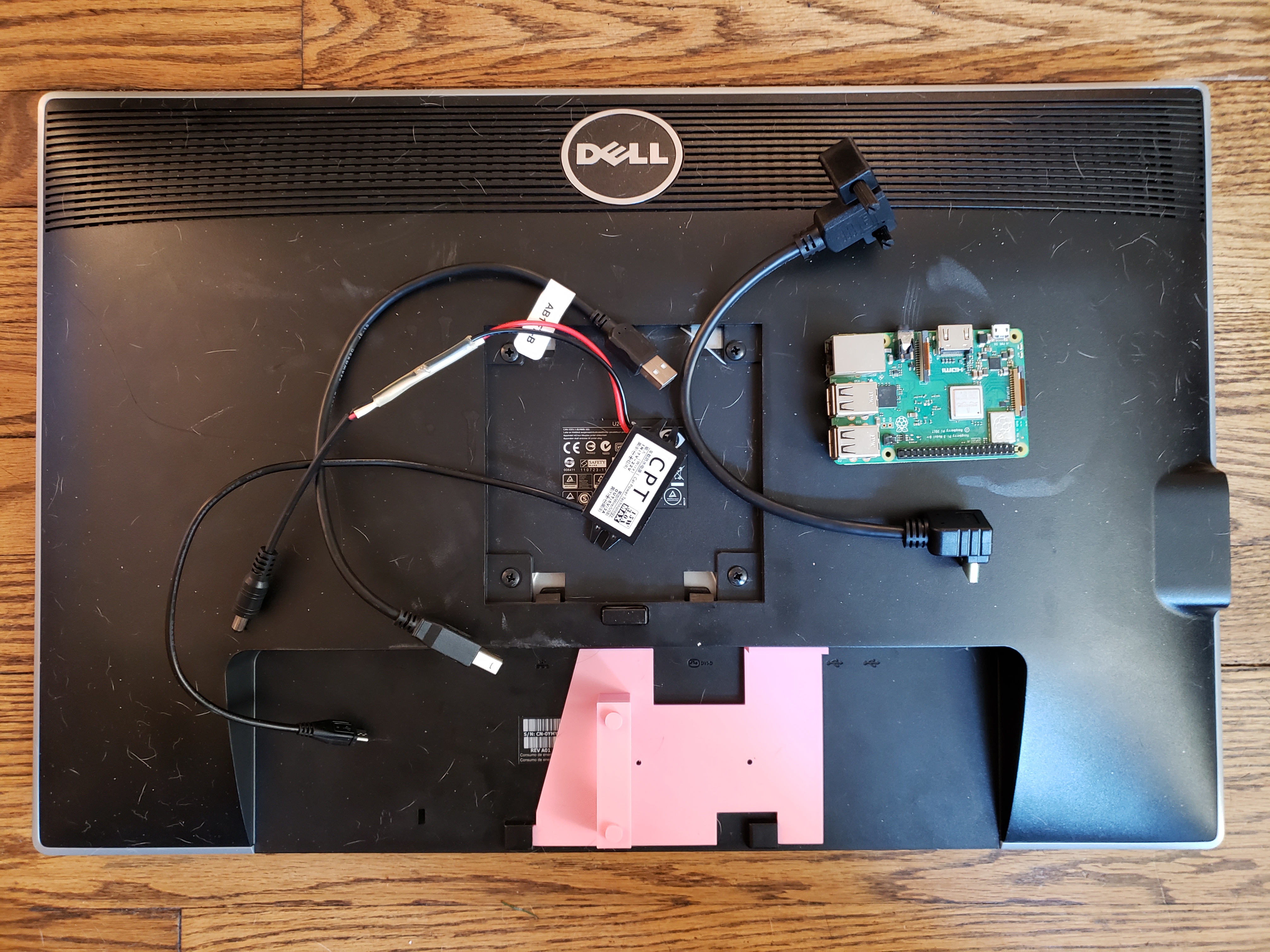 Raspberry Pi Bracket for Dell U2412Mb Monitor