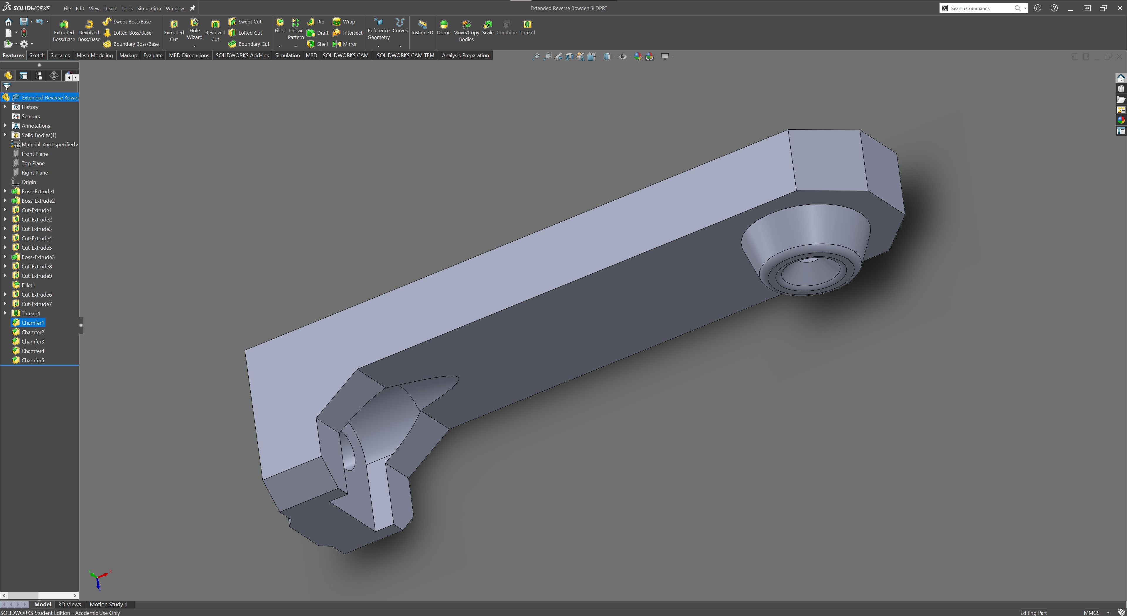 Extended Bear Reverse Bowden Arm