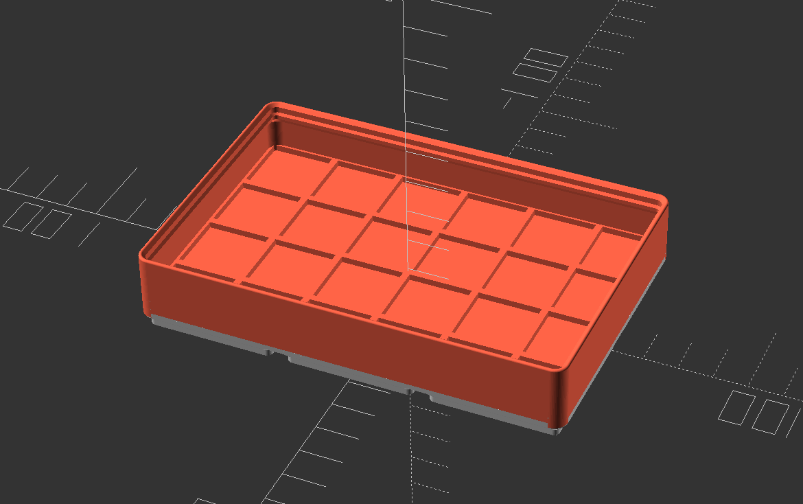 Miniatura 5 do modelo 3D Gridfinity Keycap Tray