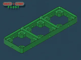 Gridfinity | Base: Skelet | 3x1 | select2stertPrint