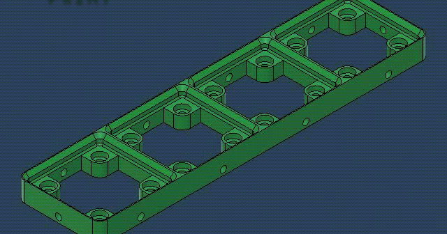 Gridfinity | Base: Skelet | 4x1 | select2stertPrint by s2sP | Download ...