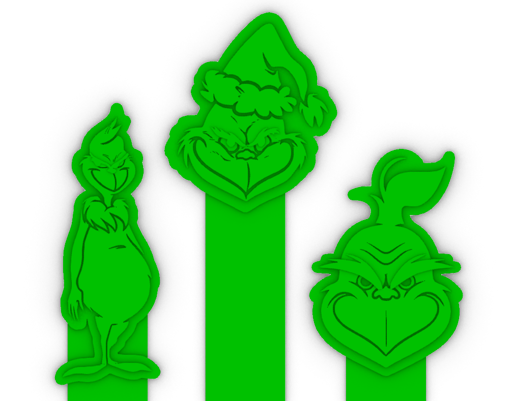 The Grinch Bookmarks by Dark Project Works Pictures Download free STL