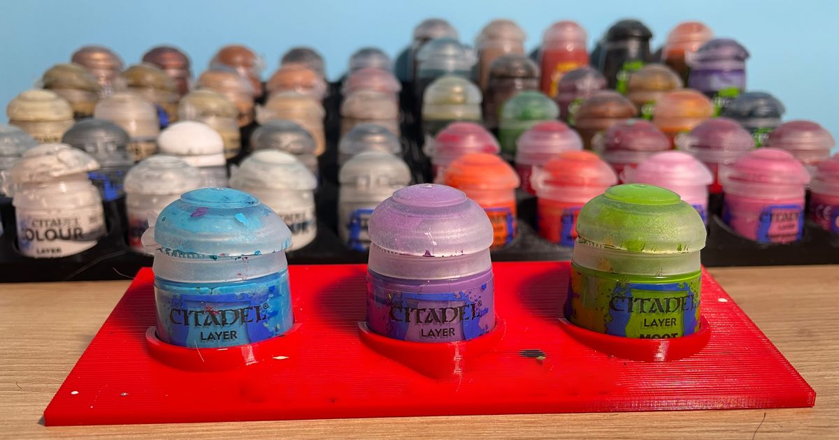 Mini paint stand by Domel | Download free STL model | Printables.com