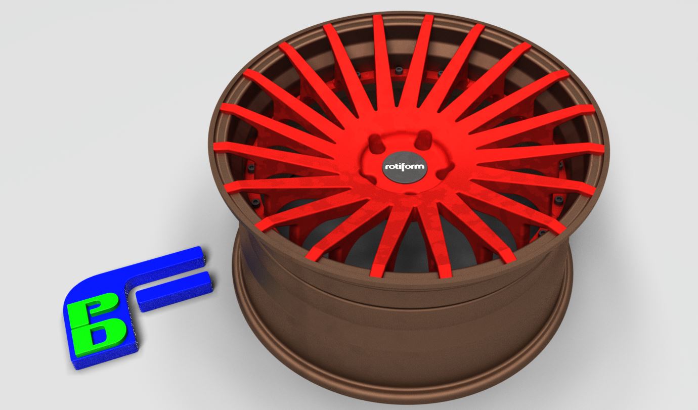 Rotiform_R125 IND Forged 3 piece wheel