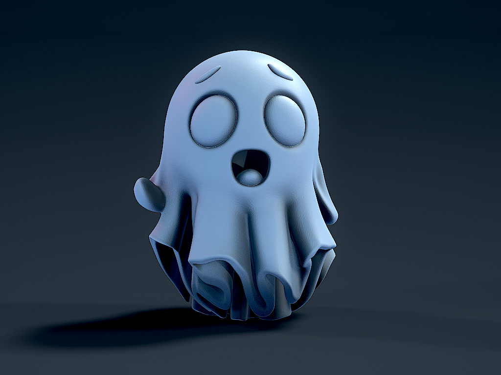 Miniatura 2 do modelo 3D Cute Ghost