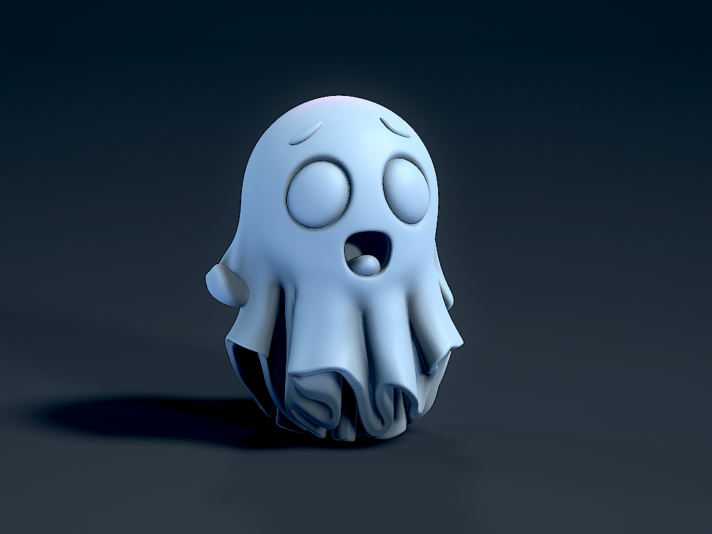 Miniatura 4 do modelo 3D Cute Ghost