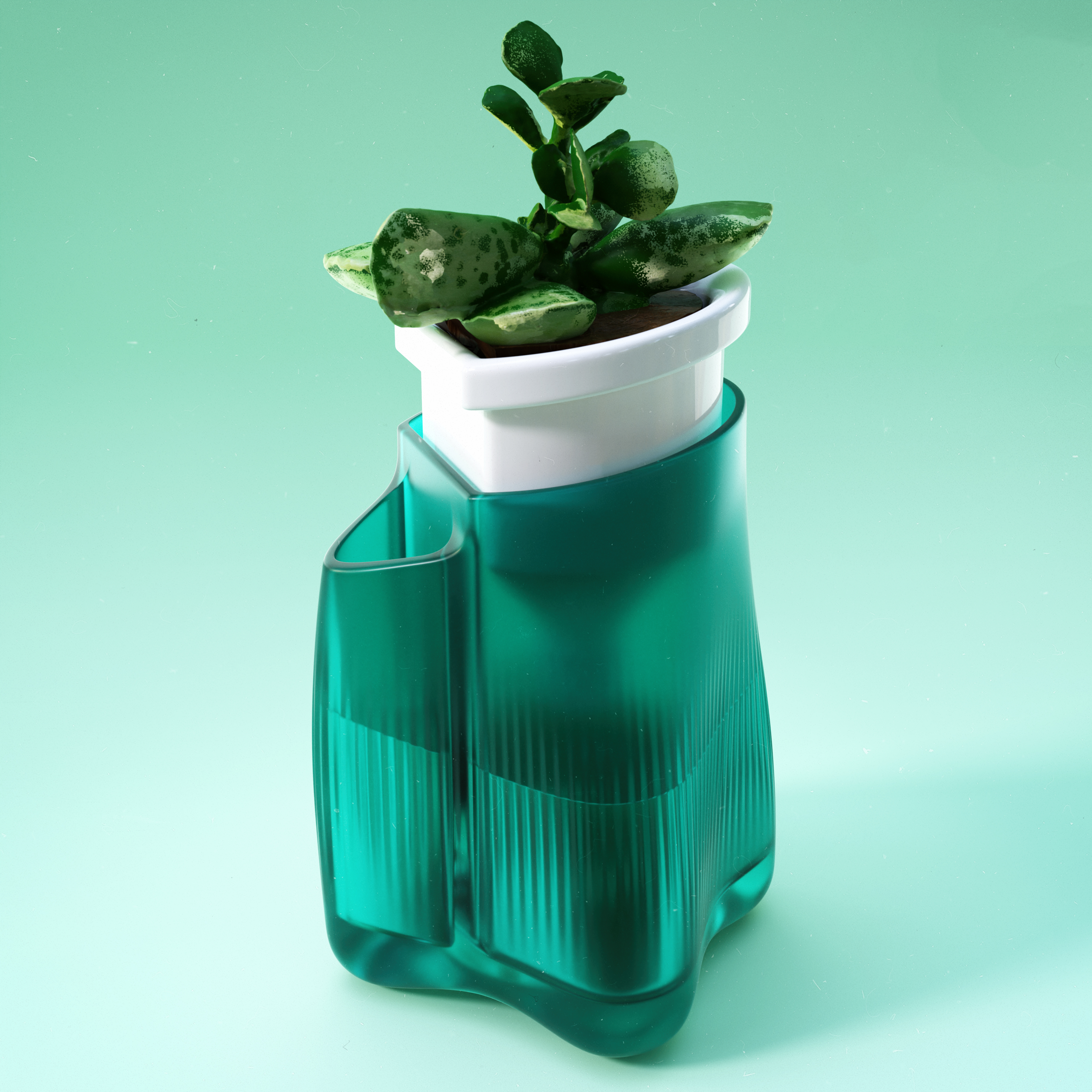 Miniatura 2 do modelo 3D Fluidic Planter