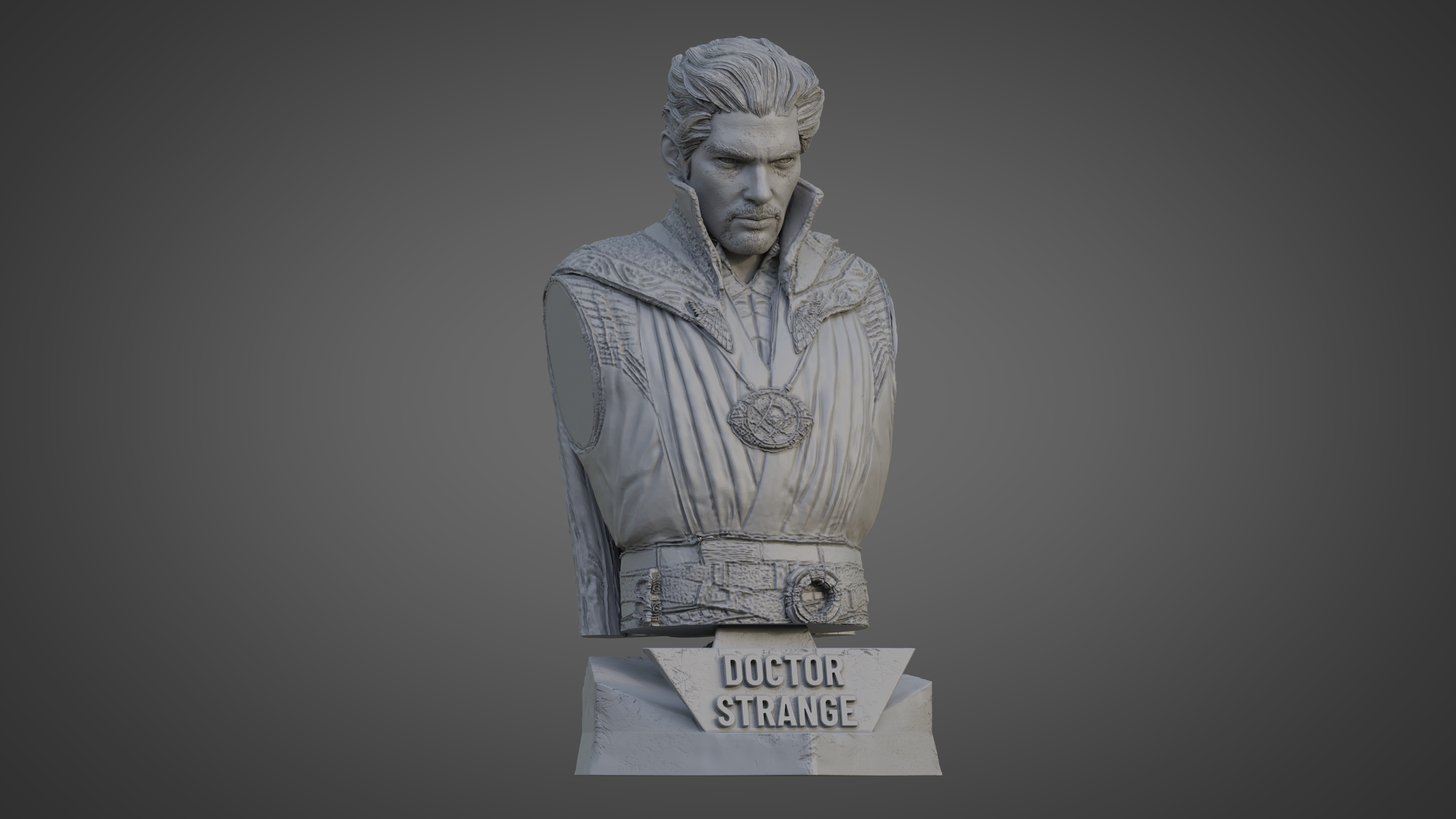 DOCTOR STRANGE ULTRA-DETAILED SUPPORT-FREE BUST 3D MODEL