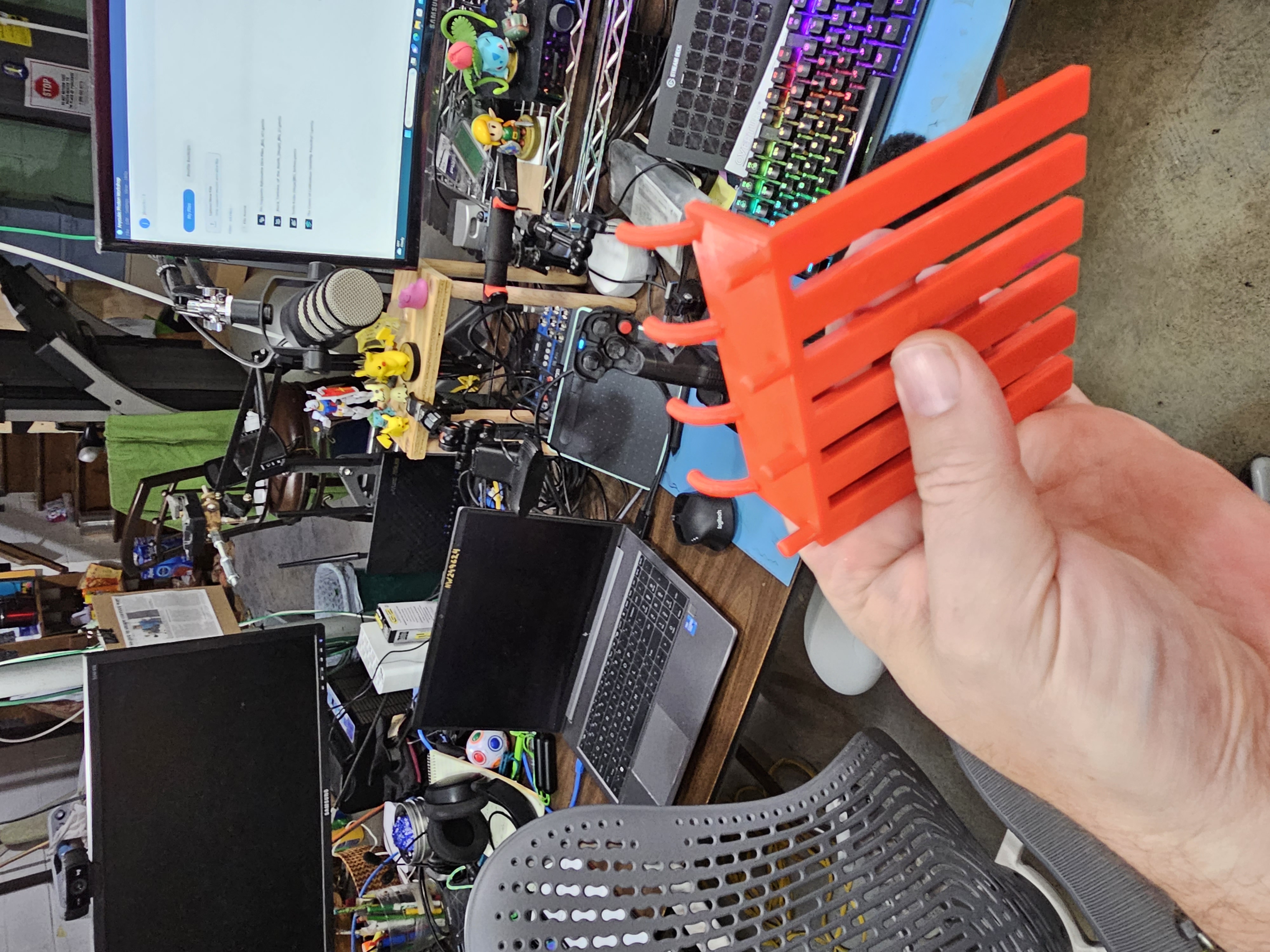 Pegboard USB wire Organizer