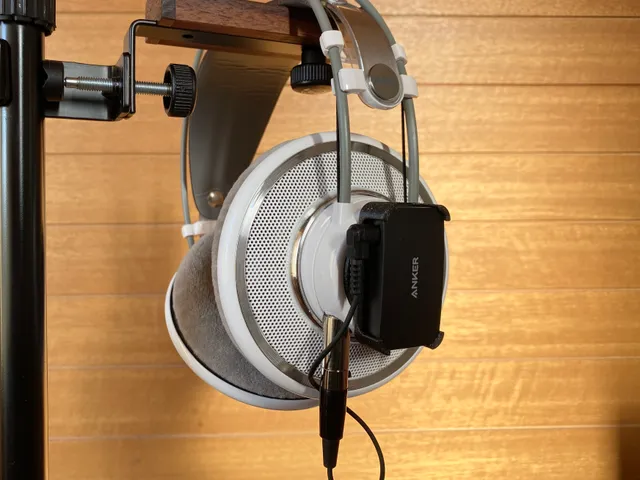 Headphone bluetooth receiver holder