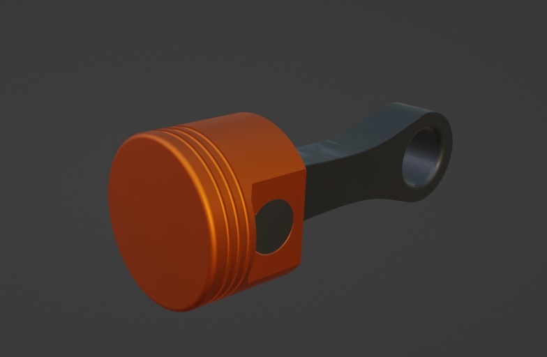 Piston with connecting rod Pendant
