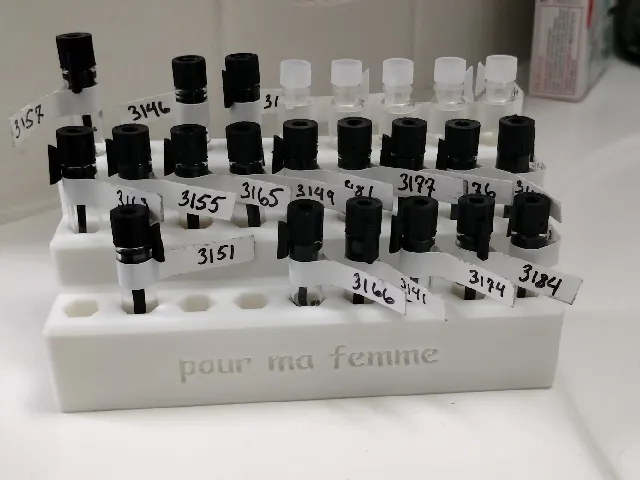 Cologne Sample Vial Holder