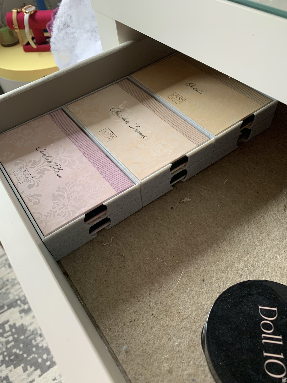 Laura Gella makeup tray