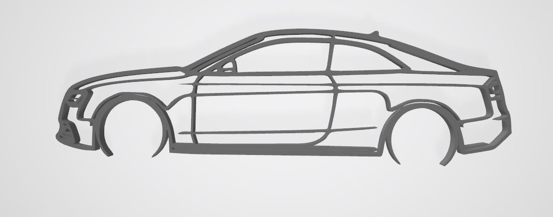 Audi A5 Silhouette by MP  Download free STL model  Printables.com