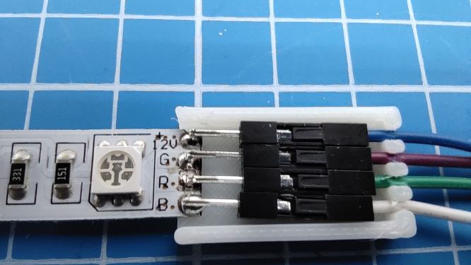 connector 4PIN RGB strip for 12mm Dupont