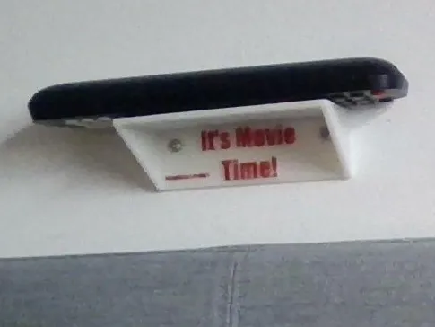 Wall remote holder