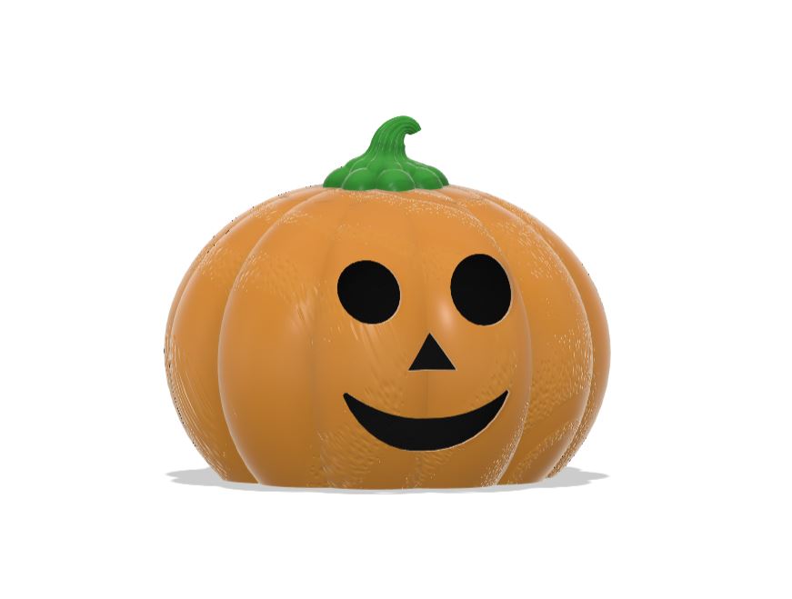 Miniatura 3 do modelo 3D Smiling Halloween pumpkin