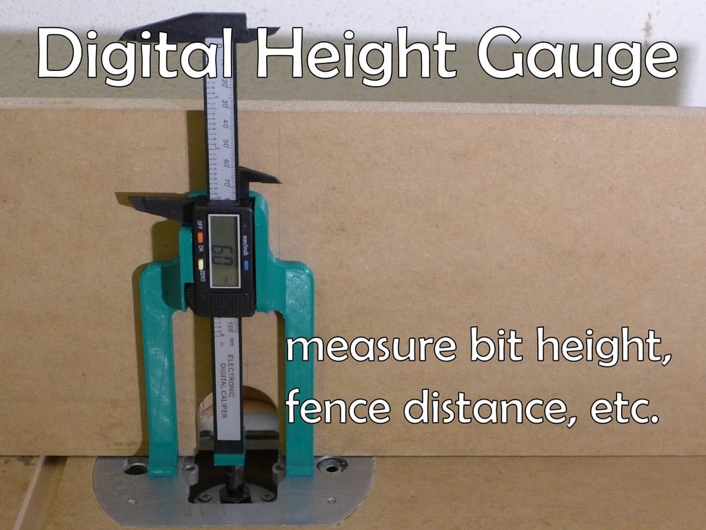 Digital Height Gauge by akimakes Download free STL model