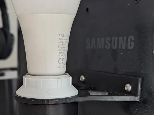 Lamp / bulb holder Monitor VESA 75 / 100 mount Hue e27