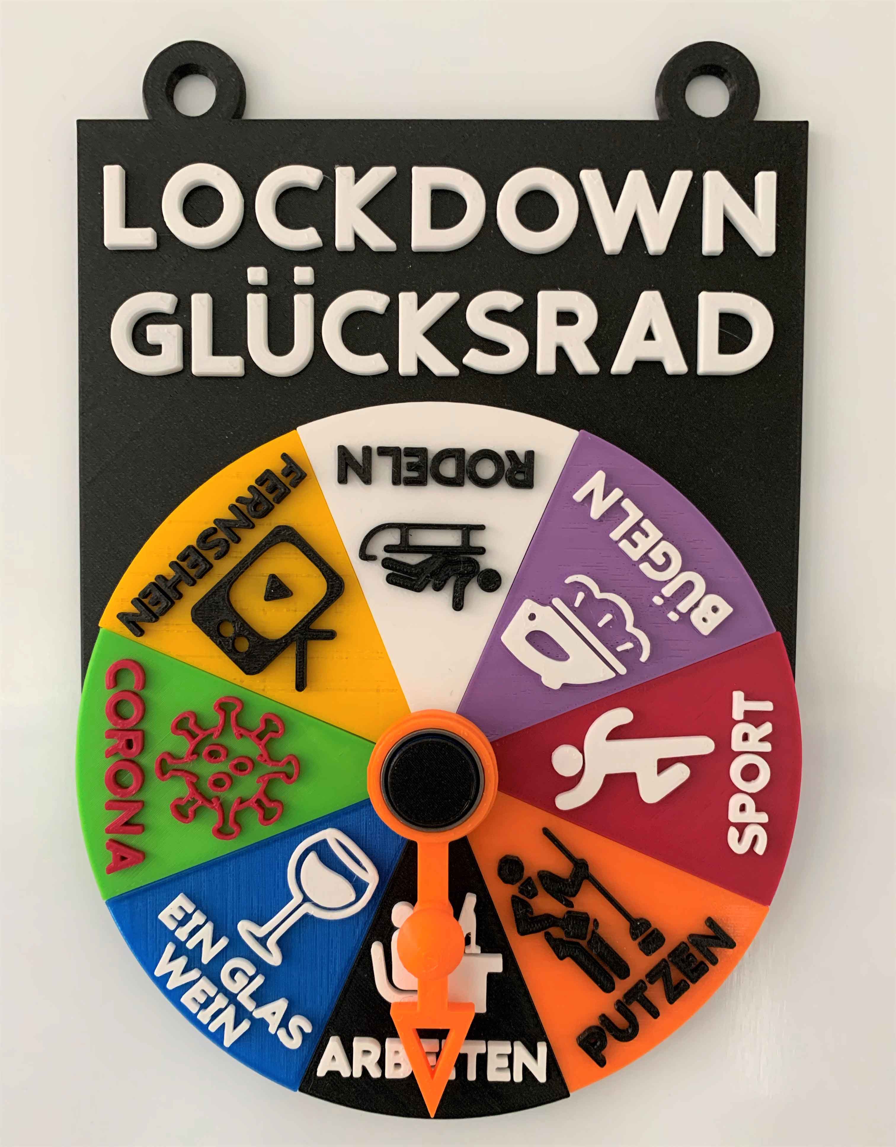 Lockdown Glücksrad - Lockdown wheel of fortune