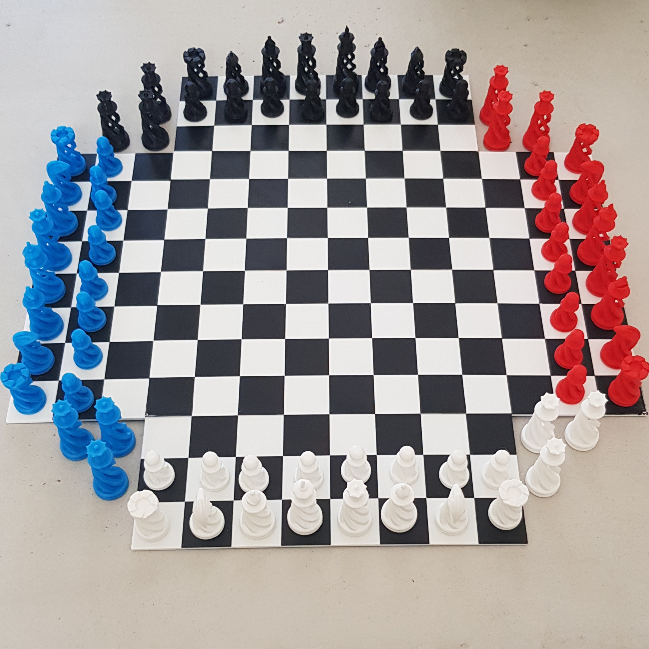 Four-player chess, 3D CAD Model Library