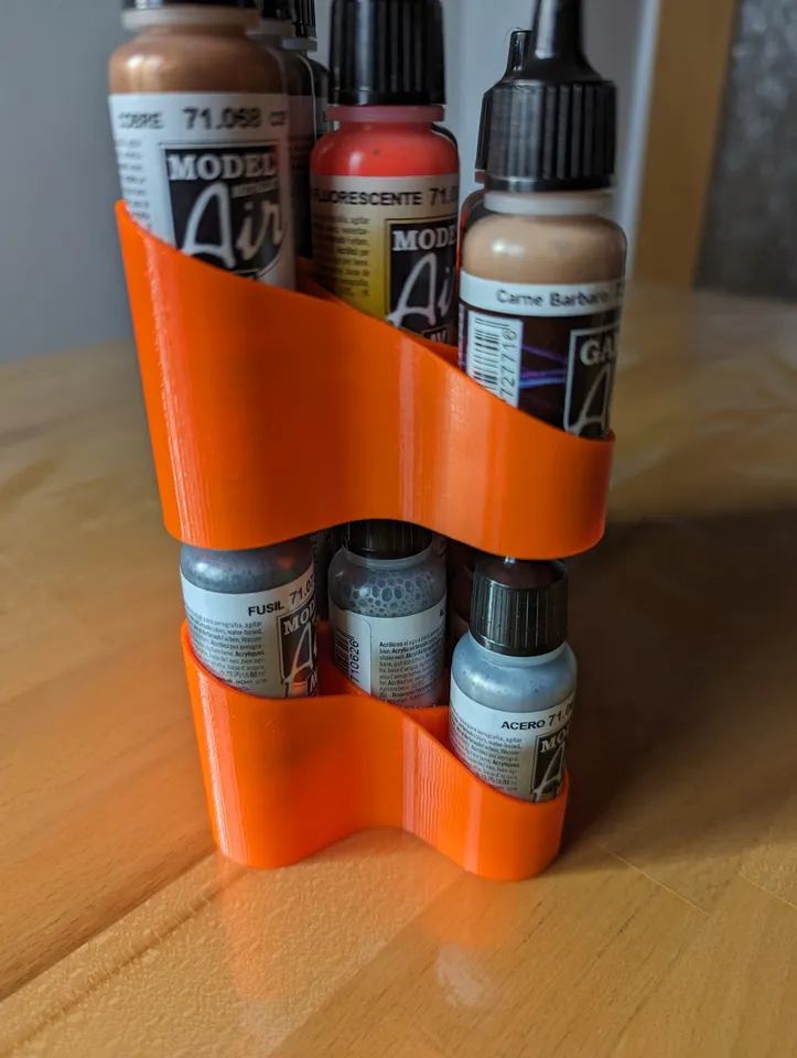 Airbrush Paint Holder for Ikea Skadis Pegboard Vallejo Paint Stand