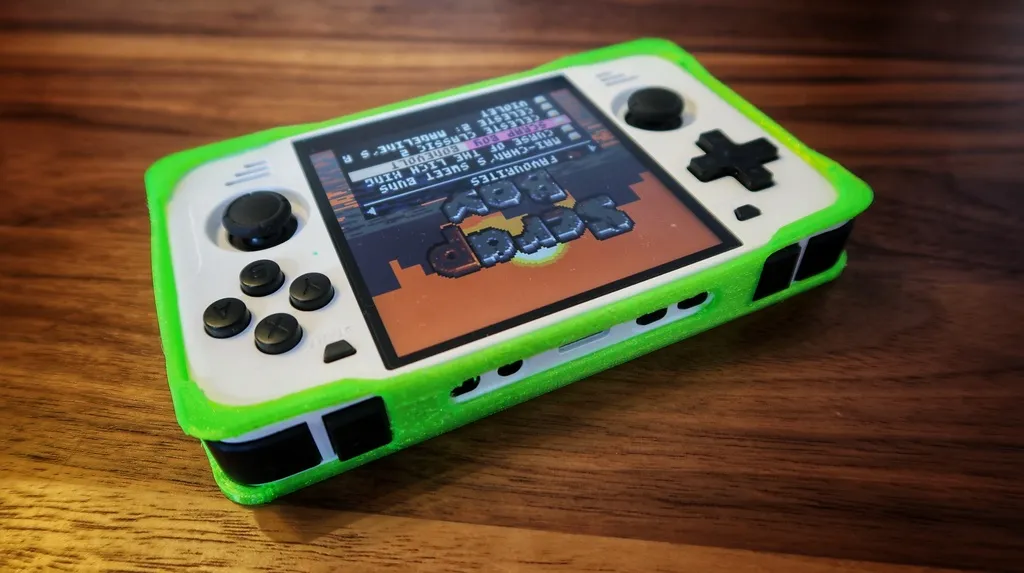 Powkiddy RGB30 Comfort Grip Case 2-in-1 Screen Protector 3D Printed 