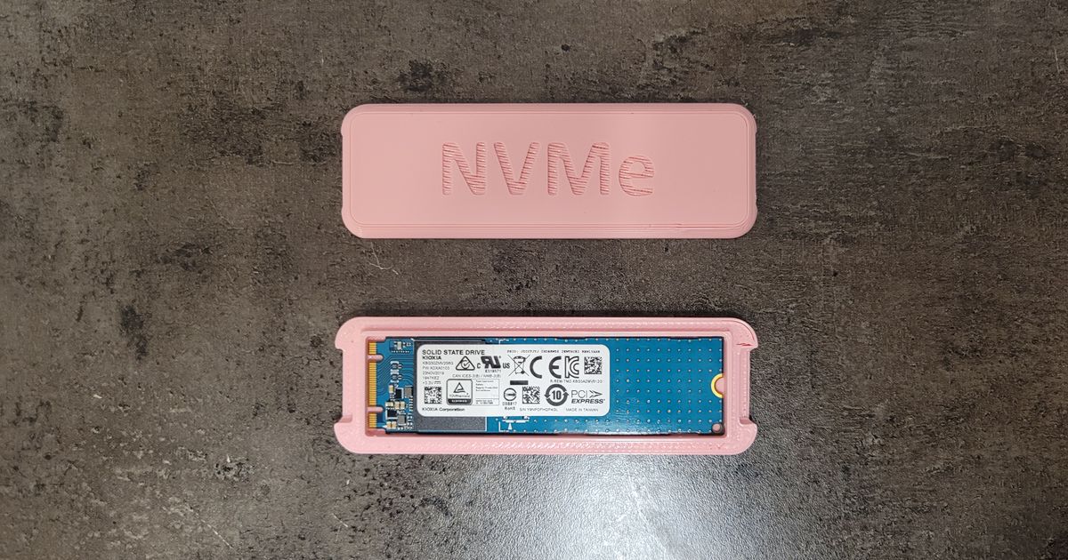 NVMe drive case by grappeq | Download free STL model | Printables.com