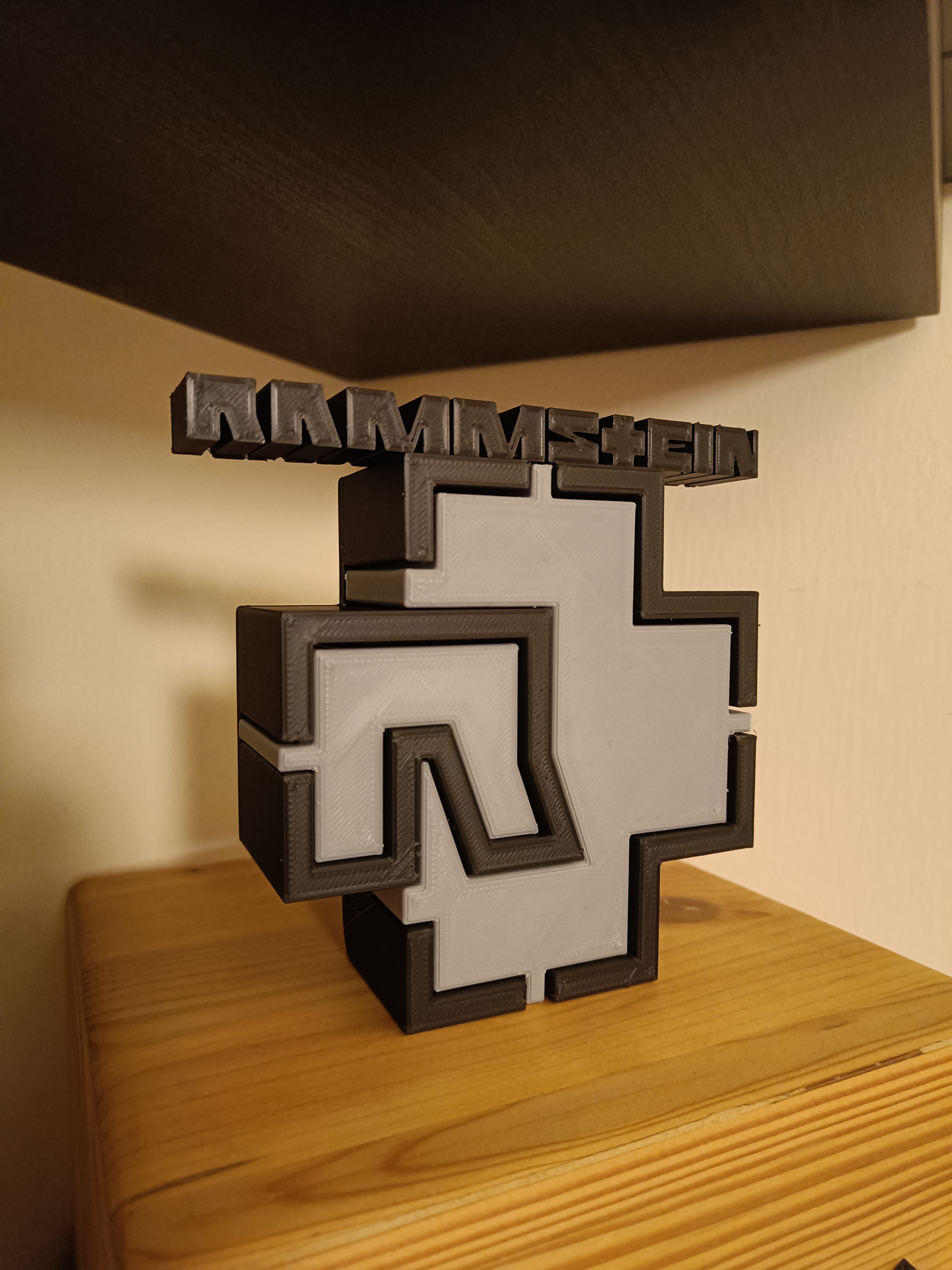 Rammstein logo and desktop object holder